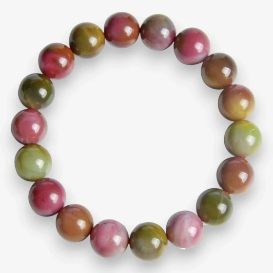 Unisex Bracelet made from Natural 'Old Mine' Agate Crystal