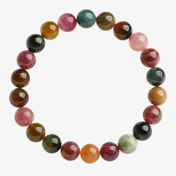 Brazilian Tourmaline Bracelet, "Old Mine" Stone, Symbol of Protection & Balance